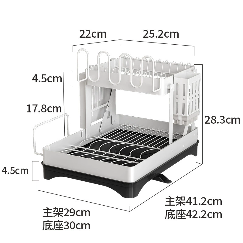 Folding storage system stainless steel, cutting board, wineglass, drying rack