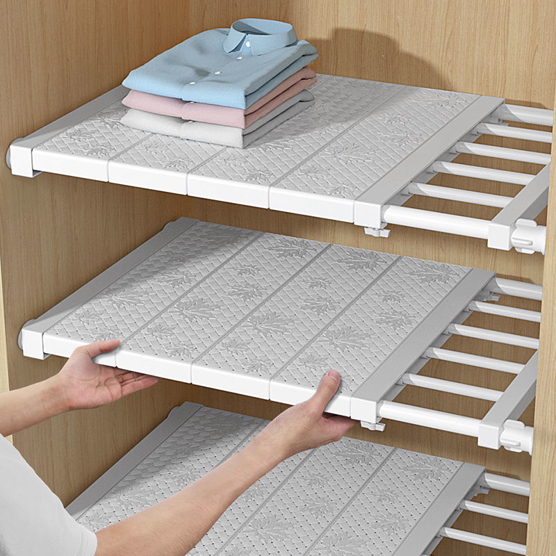 wardrobe A partition Stratified Punch holes student dormitory cabinet Compartment Gusset plate Storage Finishing rack Telescoping Shelf