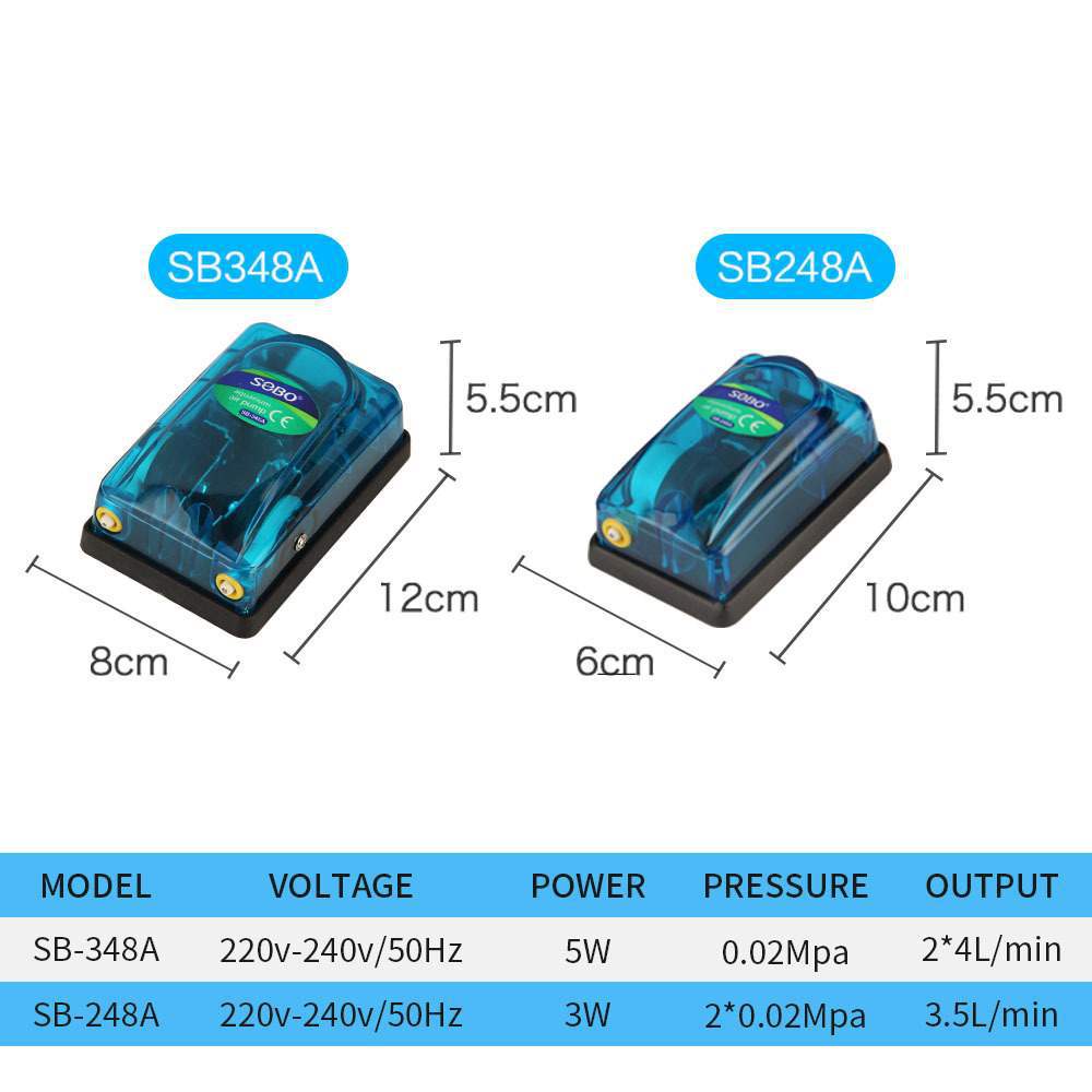 SOBO Songbao oxygen pump SB-248A348A oxygen machine fish oxygen machine aquarium fish tank oxygen pump