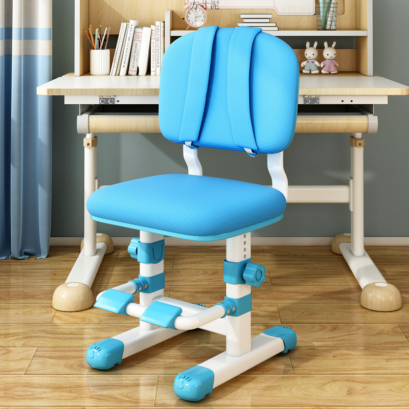 Children's Learning Chair Home Lifting Adjustable Sitting Posture Correction Backrest Stool Seat Student Desk Writing Chair