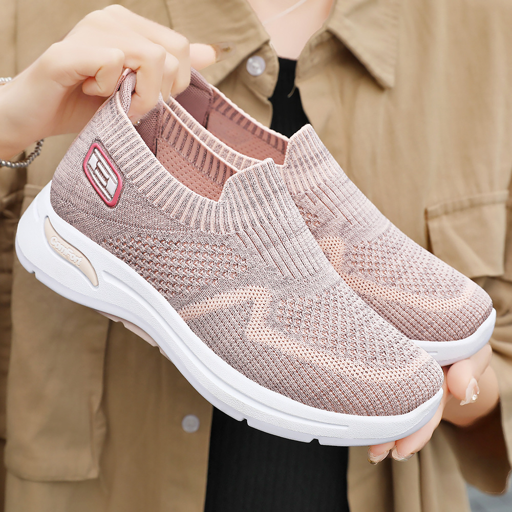 Zapatos de mujer verano nuevo estilo zapatos individuales de un pie zapatos perezosos de suela suave zapatos casuales ligeros y transpirables zapatos de mujer de comercio exterior al por mayor