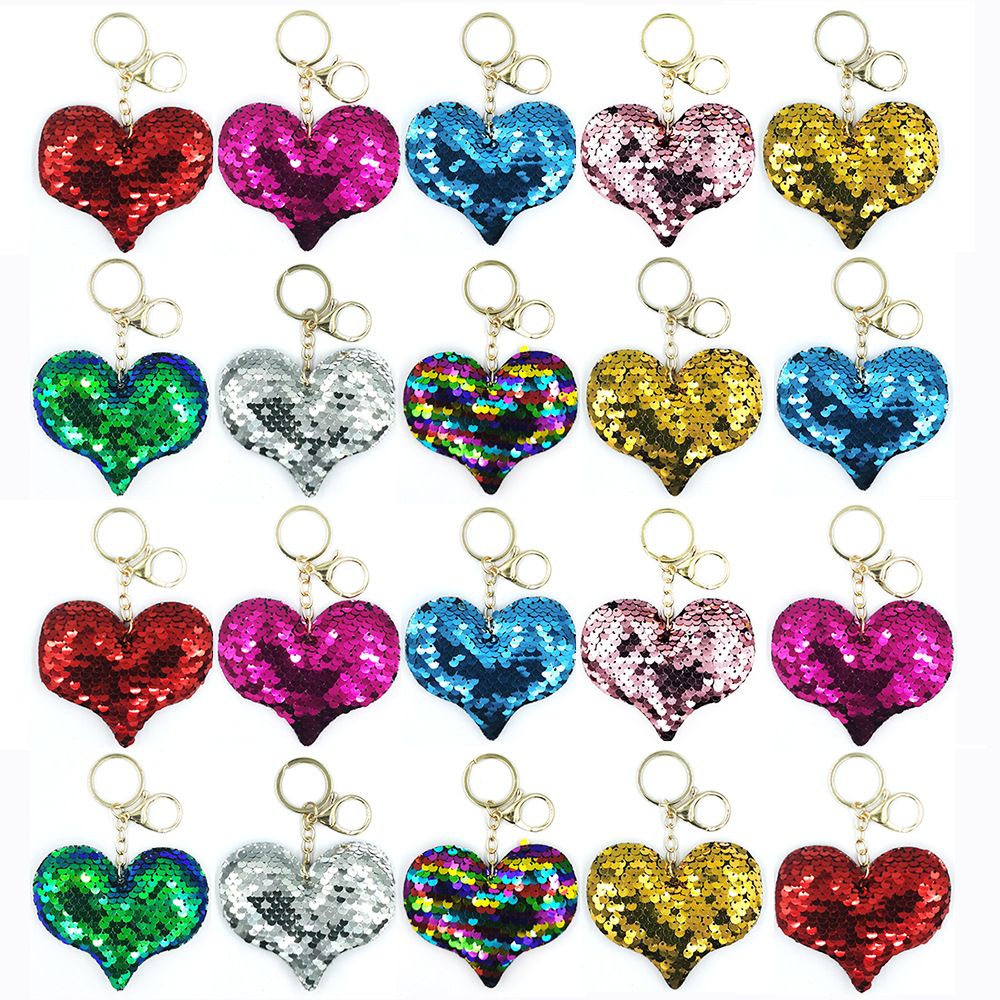 Retroreflective glossy set heart-shaped