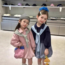 儿童装女童裙套装披肩JK甜美连衣裙姐妹装25春秋装新款外贸童装