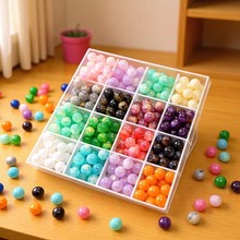 梦幻星空树脂流沙金仿猫眼圆珠串珠diy手工手串项链饰品配件材料