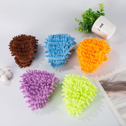Wholesale chenille shoe covers, lazy mopping shoe covers, housework mopping shoe covers, cleaning floor mopping slippers, mop head covers