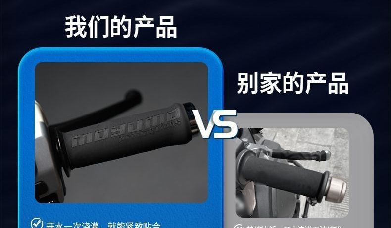 Non-slip heated handlebar grips suitable for modified handlebars, applicable to various electric vehicle series, default option for electric heating