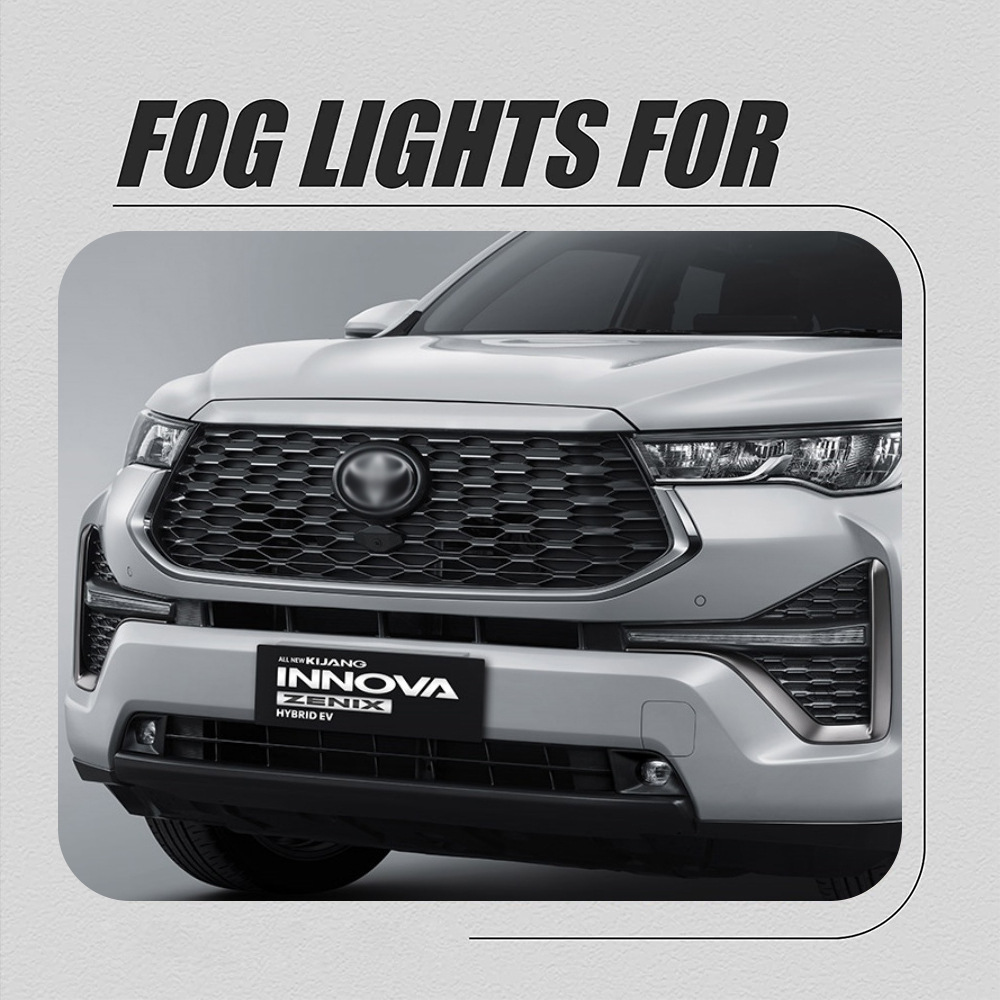 Aplicable a TOYOTA 23 / 24 nuevo conjunto de luz de niebla delantera INNOVA LED luz diurna conjunto de luz de barra delantera image 4