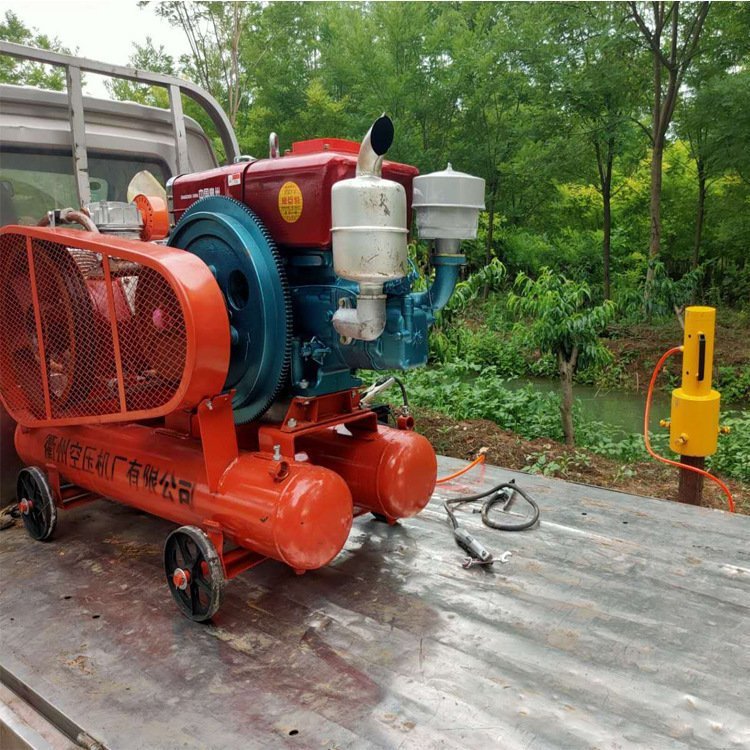 便携防汛抢险植桩机圆木打桩机气动防汛植桩机移动式防汛植桩机