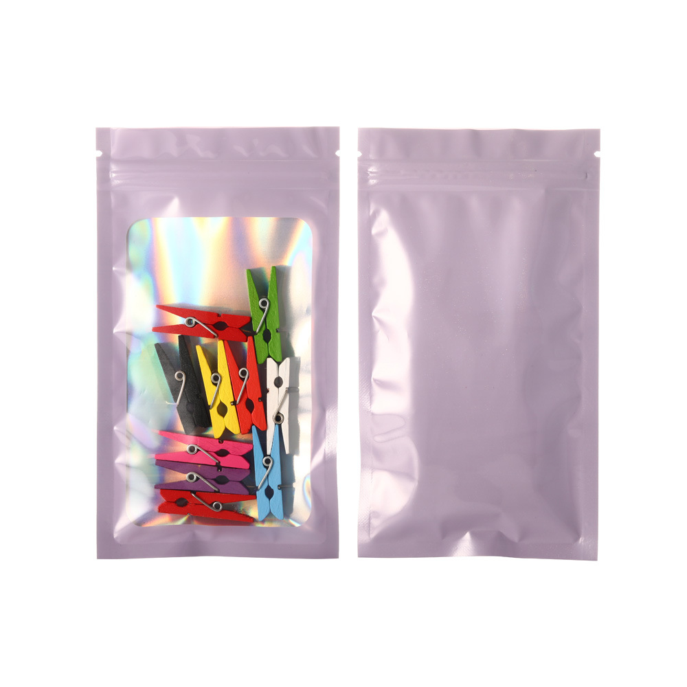 Bolsa ziplock de color láser, bolsa autoadhesiva, bolsa ziplock, bolsa de embalaje, bolsa de accesorios, bolsa de papel de aluminio, bolsa aluminizada, bolsa de plástico Symphony