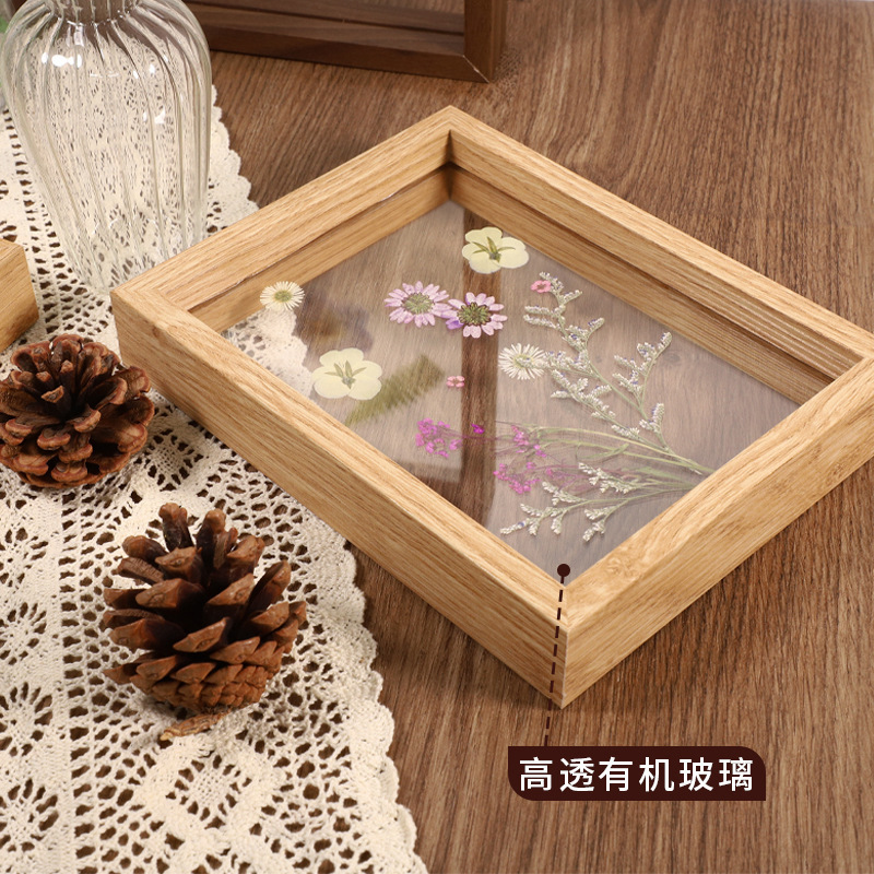 Hollow Wooden Table Photo Frame Double-Sided Acrylic DIY Embossed Plant Specimen Photo Framed Wooden Frame Modern Style Hollow Wooden Table Photo Frame Double-Sided Acrylic DIY Embossed Plant Specimen Photo Framed Wooden Frame Modern Style
