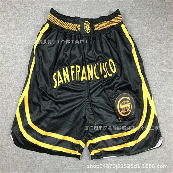 Pocket pants 24 styles Warriors Black City Edition Hydrangea Pants