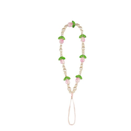 Tulip Sweet Ins Style  New Original DIY Phone Chain Hand-drawn Phone String Chain Pendant Ornament