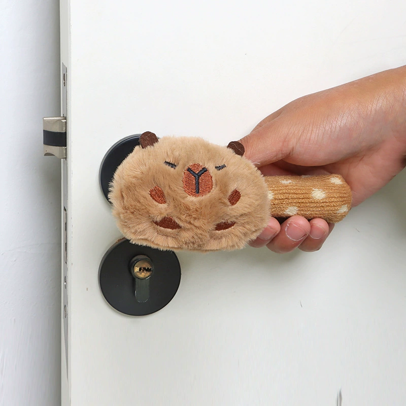 Симпатичные мультяшные дверные ручки перчатки противоударные и противоударные дверные ручки защитная чехол для детской комнаты для украшения дома