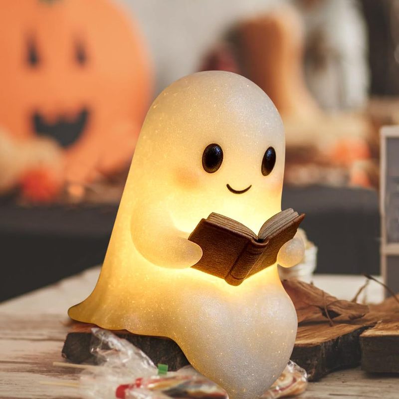 Cute Ghost Reading Book Lamp  可爱鬼读书灯|undefined