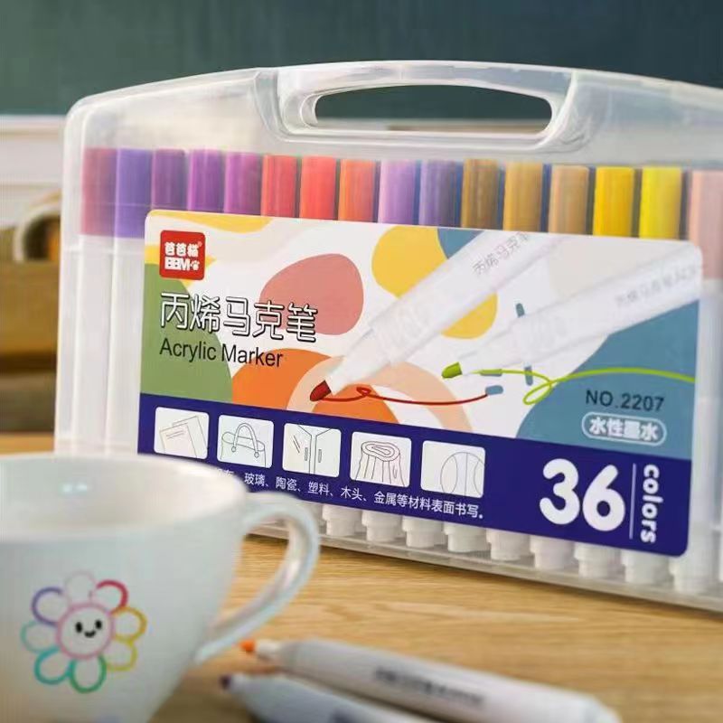 Marcador acrílico de 36 colores (2207 modelos)
