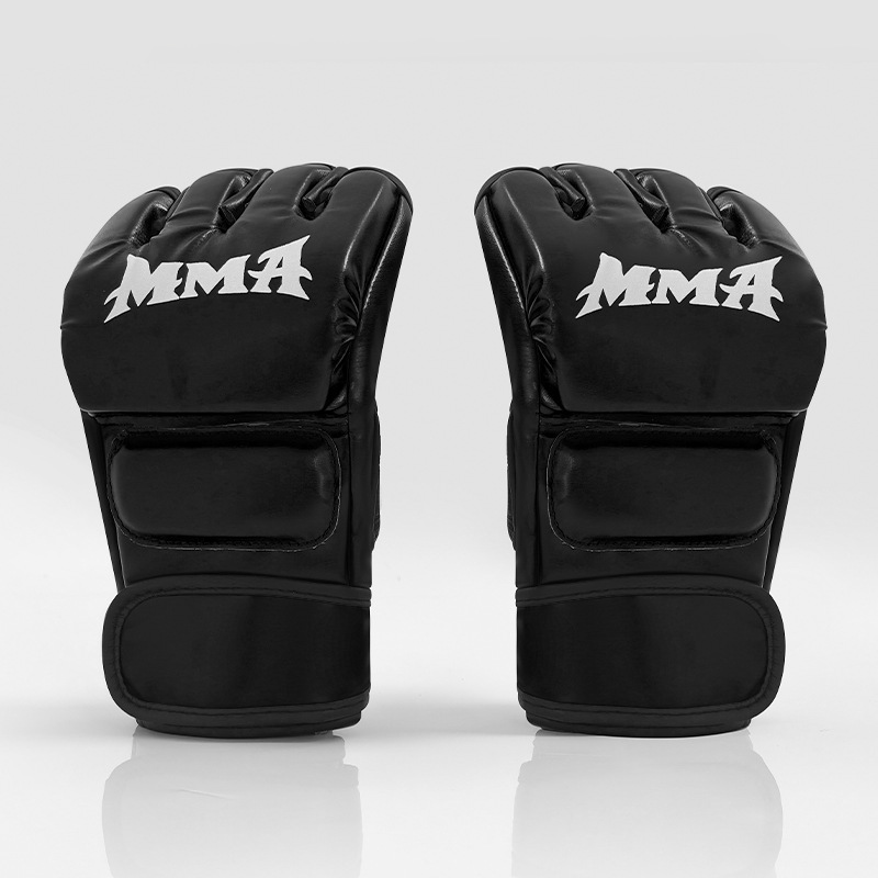 Mma Half-Finger Gloves for Adults and Children, Professional Training Gloves for Competitions, Sanda, Sandbag Fighting, Home-Use Boxing Gloves