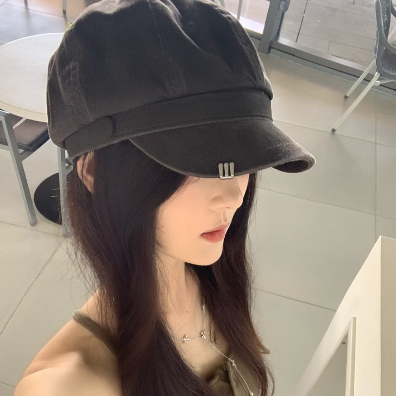 韩版简约八角帽子女2025新款复古英伦报童帽秋季百搭显脸小画家帽|undefined