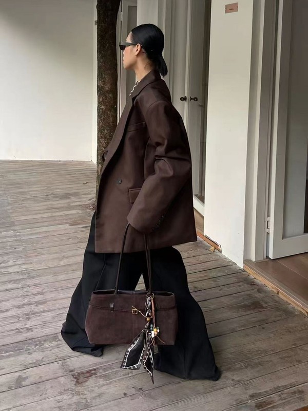 高级感大容量真皮腋下托特包包女2025秋冬新款韩版时尚单肩斜挎包|undefined