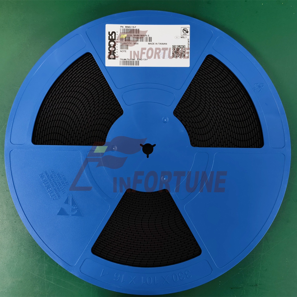 B340-13-F SMC 贴片 3A40V 肖特基二极管元器件 全新原装大量现货