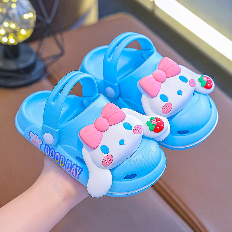 Zapatos de agujero para niños zapatos de jardín para niñas sandalias para niños verano bebé niñas antideslizante Fondo suave zapatillas para el hogar al aire libre