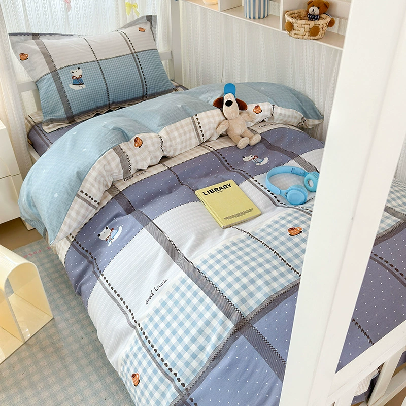 Cotton 3-Piece Bedding Set with Pillowcases — Breathable sheets in assorted cute prints