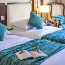 床旗美式复古墨绿菱格沙发毯样板间装饰毯民宿酒店床尾毯搭巾代发