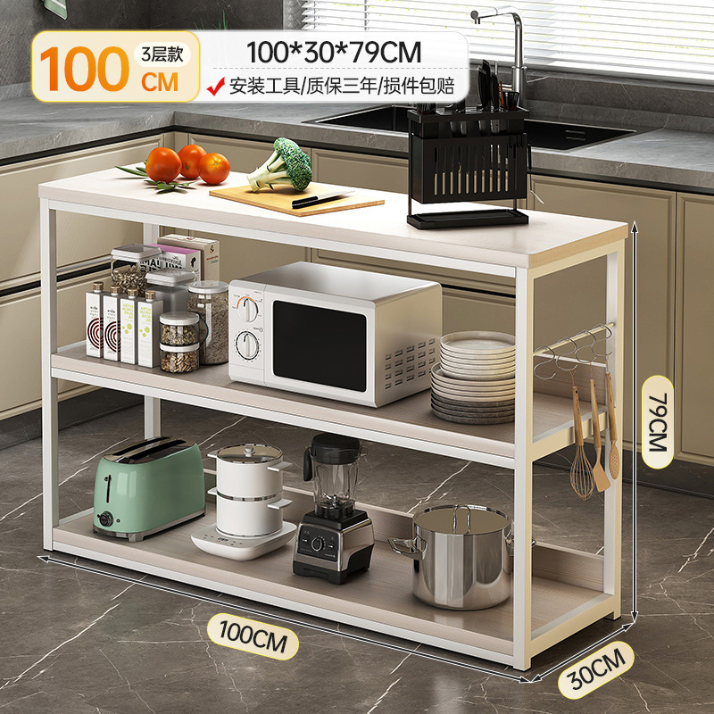 Estante de cocina Estante de almacenamiento doméstico de piso a techo Estante simple multicapa Estante de horno microondas simple multifuncional