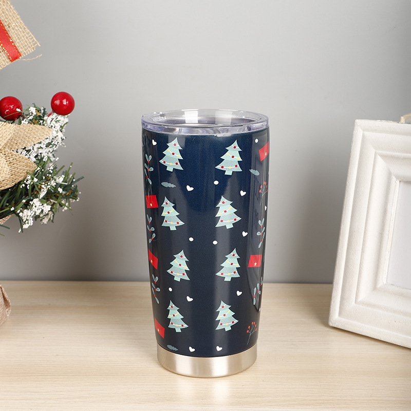 550g Weight Water Bottles Kitchen and drinking utensils Water Cup Event & Party Supplies 1 Piece Quantity Christmas, Daily Occasion Stainless Steel Material Christmas Festival Cartoon Pattern Vacation Style Christmas Vacation Cartoon Stainless Steel Water Bottles 1 Piece 9