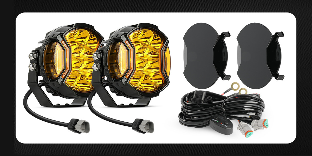 Car Led Work Light 120W Auxiliary Light Modified Headlight Engineering Vehicle Spotlight