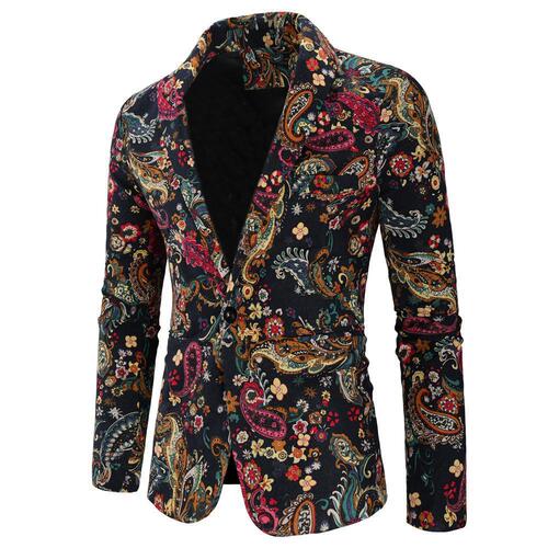 New Amazon Outdoor Men's Suit Single Piece Suit Print Large Size Cross-border Men's Clothing Wholesale