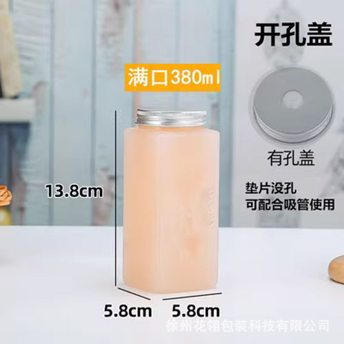 Venta directa de botellas transparentes para té con leche, vasos desechables de plástico PET en forma de U, aptos para alimentos, para llevar, para jugo y té con leche.