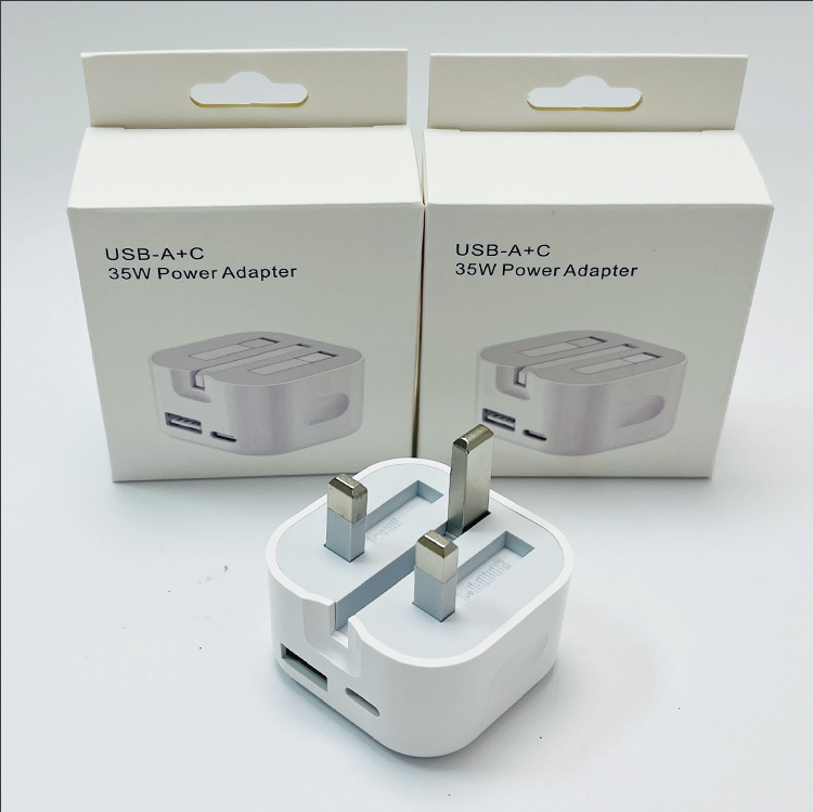 国境を越えたデュアルポート A+C 急速充電 35W 充電器携帯電話米国および英国標準 20W Apple 85% off スタック充電ヘッドに適しています|undefined