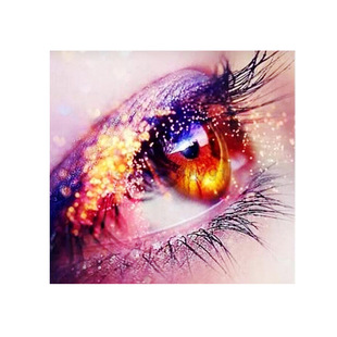 Cross-border Amazon Explosions Beauty Eye Interior Pattern 5d Full Diamond Painting diy Rubik's Cube Round Diamond Painting