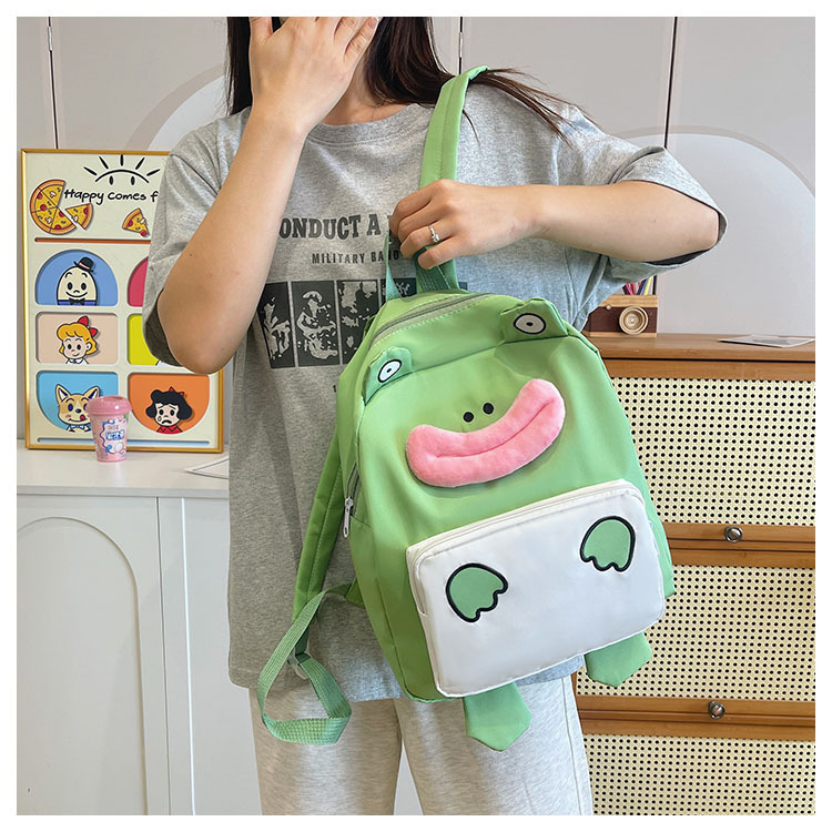 A new large-capacity, creative and funny schoolbag for students in the style of a Japanese-style cute and ugly cartoon anime school undefined