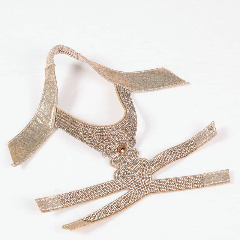 Богемская новая женская обувь верхняя полуфабрикаты модные стразы плоский склон с каблуком сандалии верхняя часть