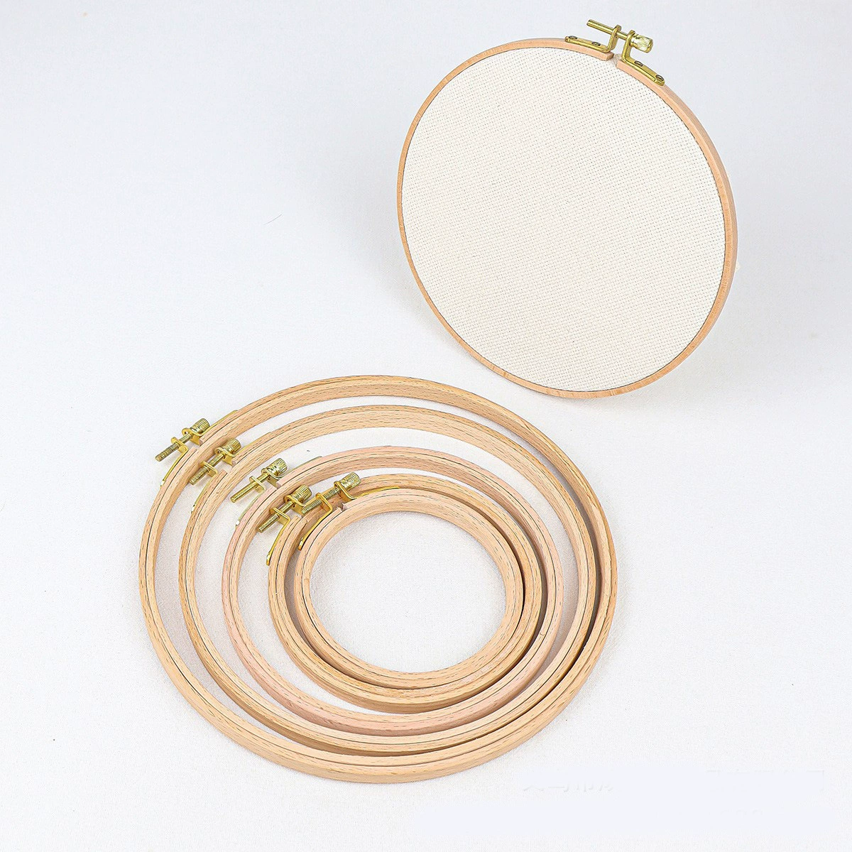 Оптовая рамка для вышивания из бука, DIY пяльца для вышивания, рамка для вышивания из бука, вышивка иглой-штыком