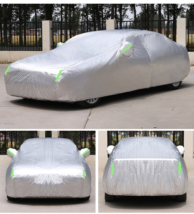 600D car cover, full cover, sun protection, heat insulation cover, Oxford cloth, rainproof outer cover, thickened canvas