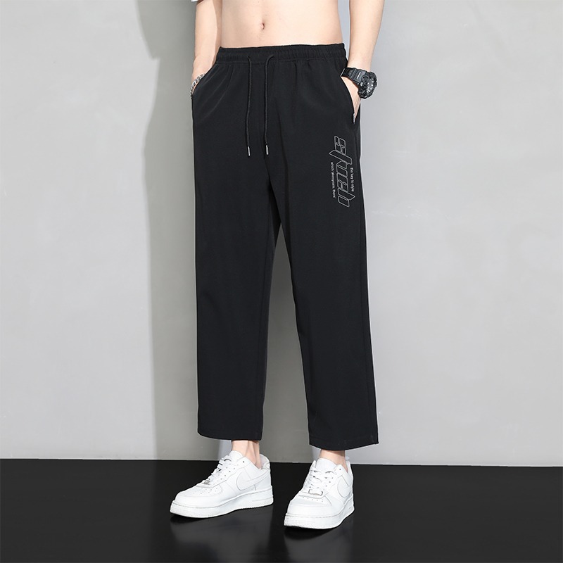 Summer thin quick dry casual men's silk breathable sports trend…