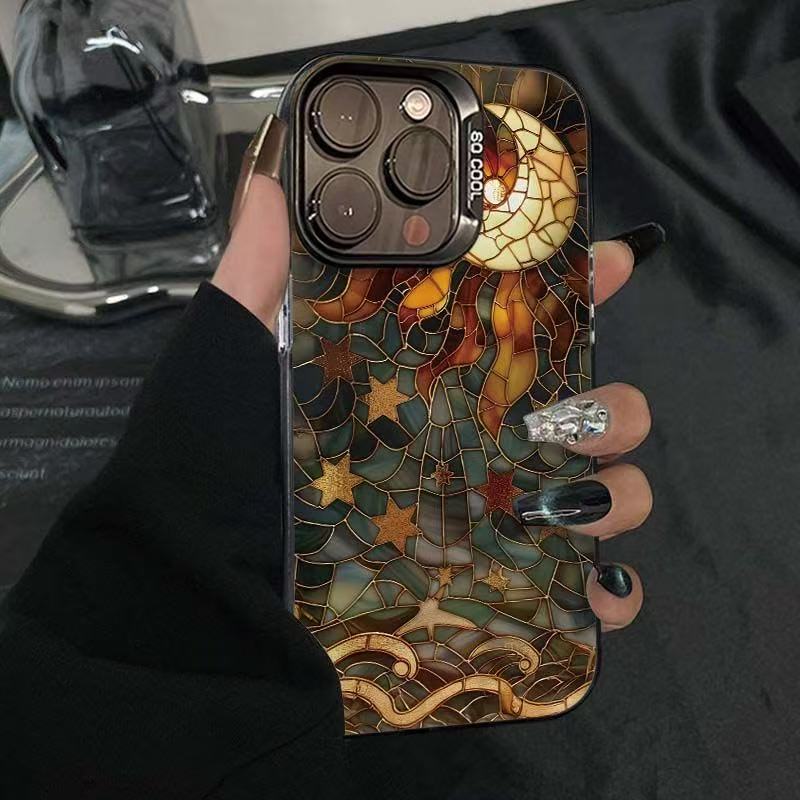 Art Moon Aplicable iPhone 16 funda para teléfono móvil Apple 15promax/14 nuevo 13pro12 personalidad 11xr