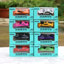 10盒合金汽车滑行赛车盒装模型男孩玩具礼物赠品幼儿园奖励礼物品