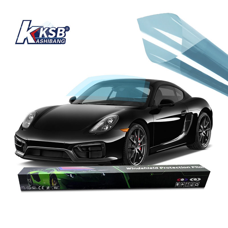 Front Windshield Self-Adhesive Film, Heat-Insulating and Anti-Scratch Car Window Sunscreen Film, Anti-Uv Glass Shield Safety Film