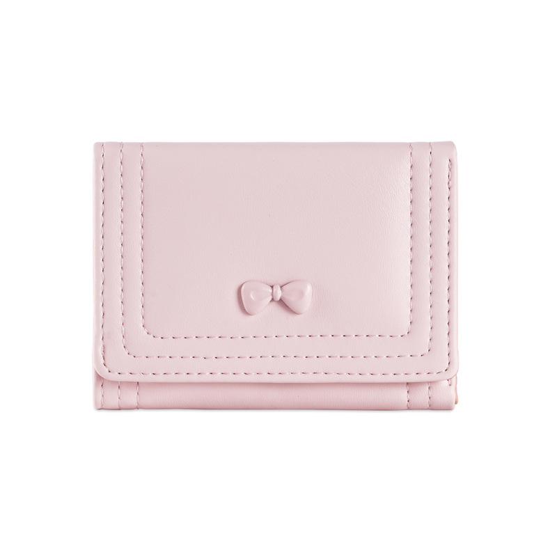 かわいいリボン付きの小さな 70% off 女性用財布 ~ インズ ホットセール マカロン トーン スポット韓国財布|undefined