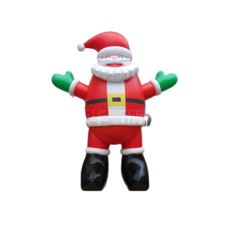 Personalizado gigante PVC inflable Santa Claus modelo dibujos animados aire flotador gran globo levantar modelo inflable de dibujos animados en forma especial