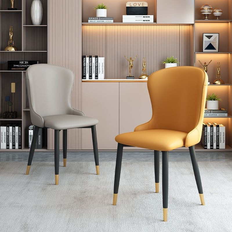 Modern Light Luxury Dining Chair with Backrest, Suitable for Restaurants, Cafes, Hotels, Nordic Style Dining Chair, Simple Home Use, Thickened Backrest Stool