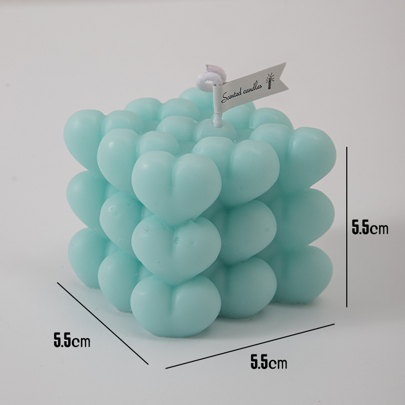 Cubo de amor de modelado de panela de banano creativa hecha a mano DIY adornos de mano regalo de la promesa de boda de Qixi