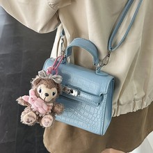 洋气感简约手提凯莉包包女2025四季新款时尚鳄鱼纹气质优雅斜挎包