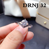 Zirconium, ring with stone, wedding ring, internet celebrity, wholesale