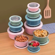 汤碗保鲜盒食品级冰箱不锈钢密封小饭盒碗餐盒便当盒汤盒迷你圆形