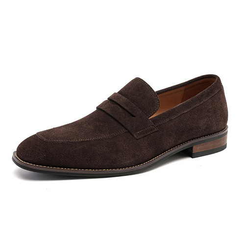 Big Size Men's Suede Leather Loafers Casual Slip-On Shoes