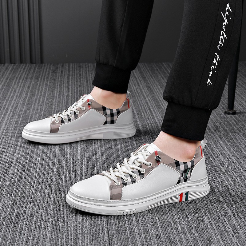 Spring And Summer New Youth Casual Skate Shoes Korean Version Trendy Men's Shoes Students All-match Sports Lazy Flat Small White Shoes_voghion.com